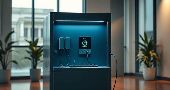 Gabinete de recarga notebook aumenta a durabilidade do seu equipamento